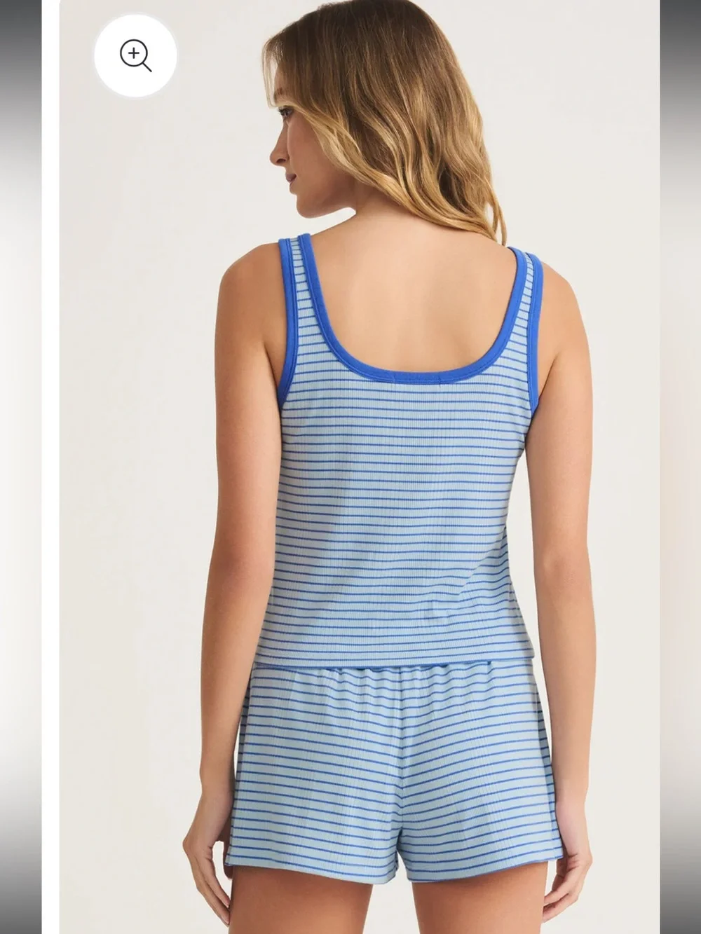 Z Supply High Tide Set - Blue Stripe, M